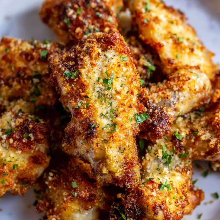 Crispy Air Fryer Parmesan Crusted Chicken Wings Recipe | Easy & Delicious