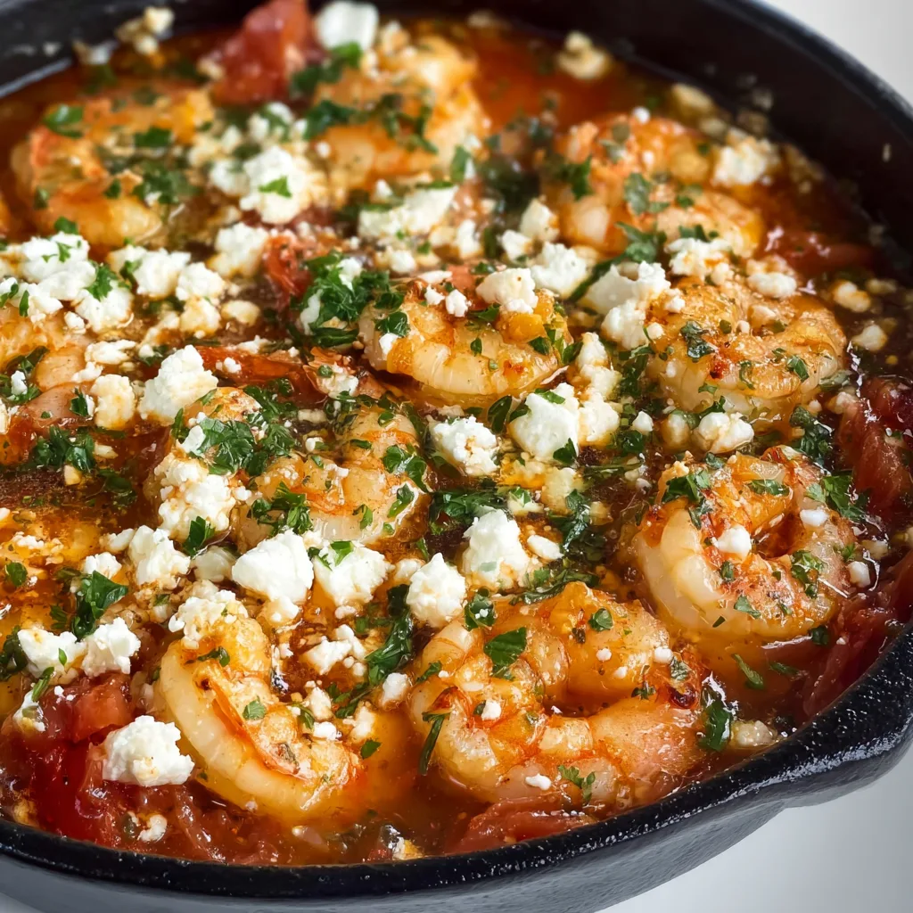Authentic Greek Shrimp Saganaki Recipe | Traditional Mediterranean Seafood Delight