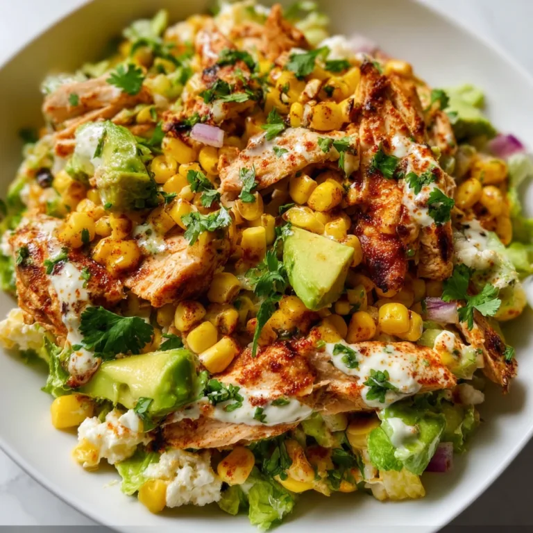 Delicious BBQ Chicken Salad with Avocado & Sweet Corn | Healthy & Easy Recipe