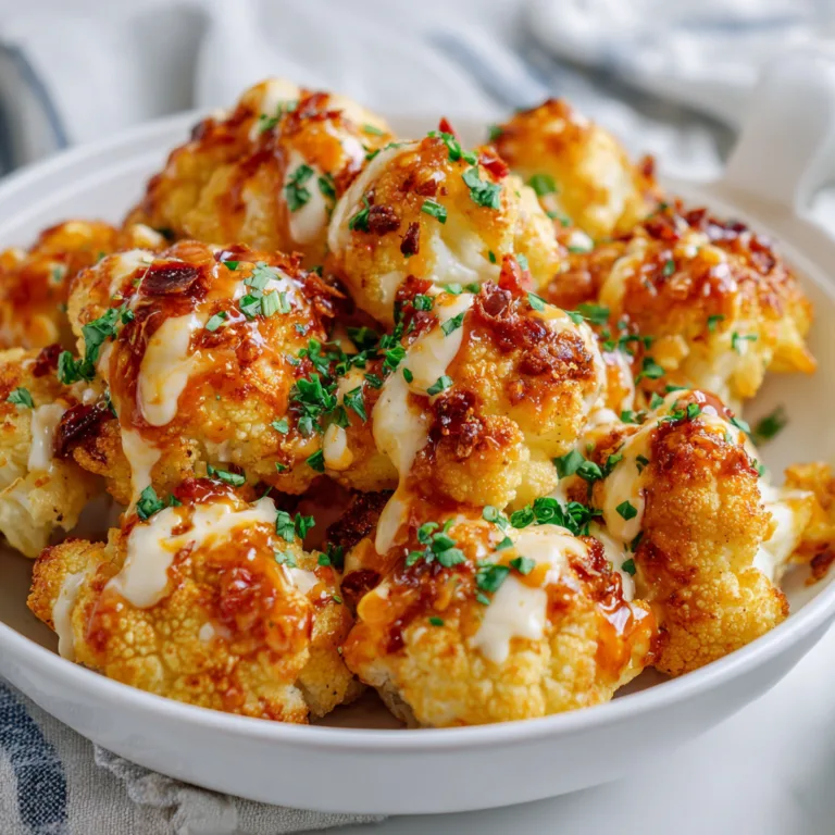 Crispy Baked Bang Bang Cauliflower Recipe | Easy & Delicious Appetizer