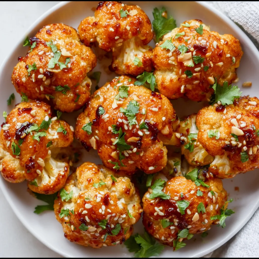 Crispy Baked Bang Bang Cauliflower Recipe | Easy & Delicious Appetizer