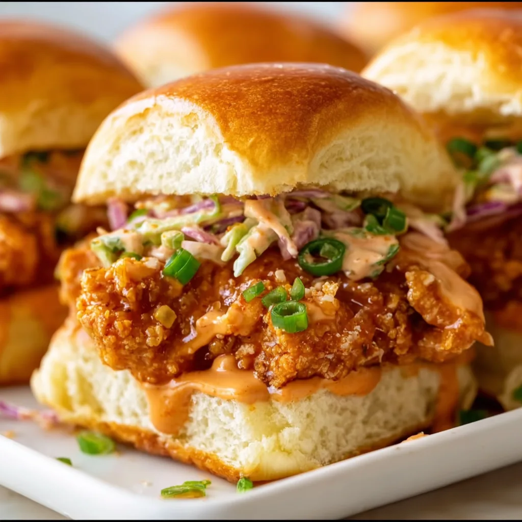 Delicious Bang Bang Chicken Sliders Recipe | Spicy & Crispy Sliders Perfect for Any Meal