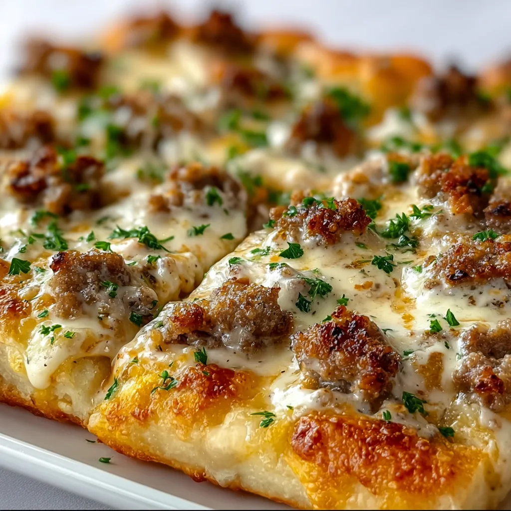 Delicious Biscuits & Sausage Gravy Breakfast Pizza Recipe | Easy & Savory Morning Meal