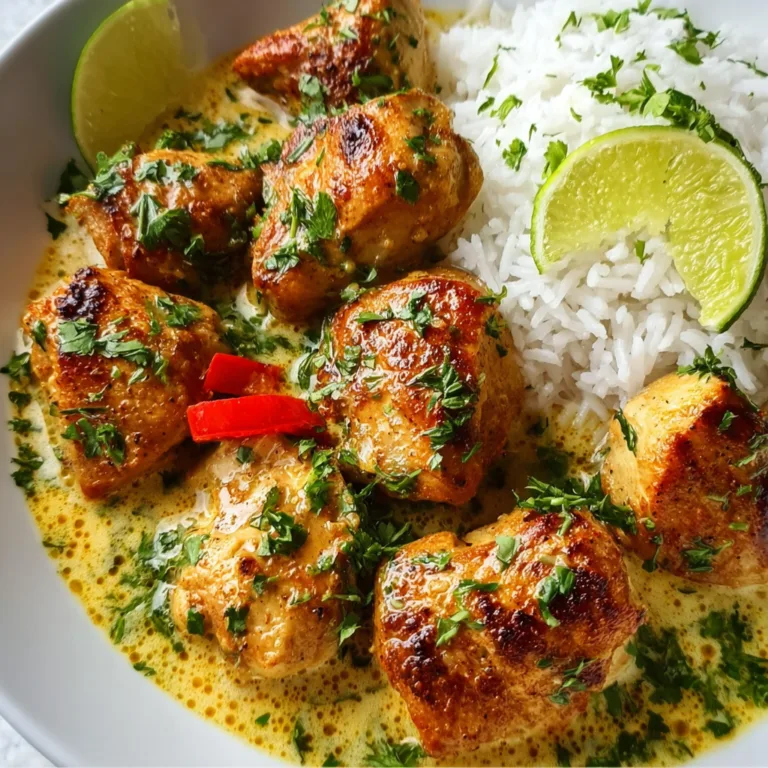 Brazilian Coconut Chicken with Lime Recipe | Zesty & Creamy Delight