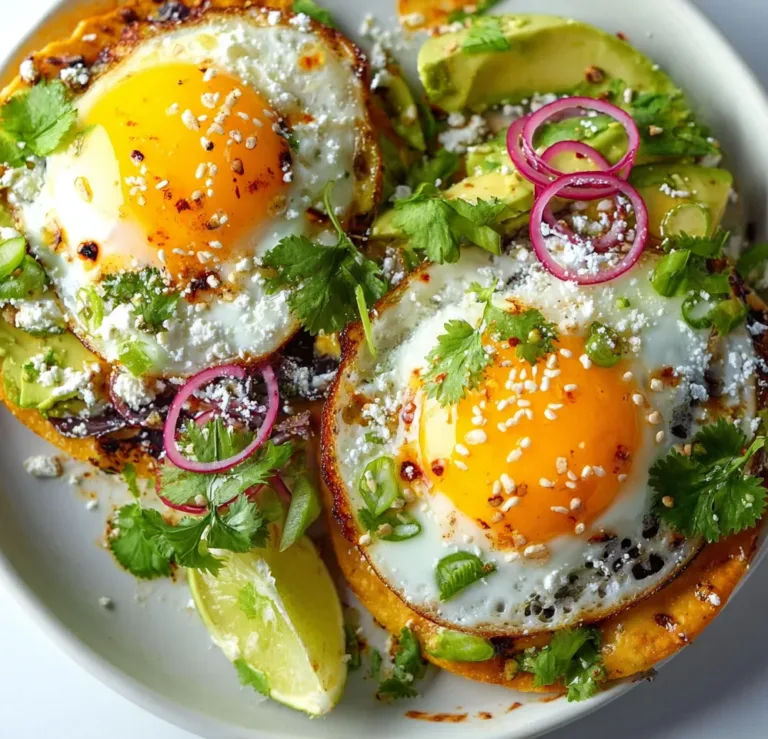 Delicious Breakfast Tostadas with Eggs and Avocado - Easy & Healthy Recipe