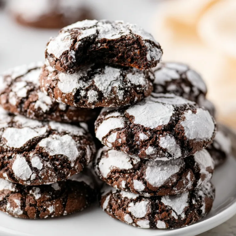 Delicious Brownie Crinkle Cookies Recipe | Chewy Chocolate Treats