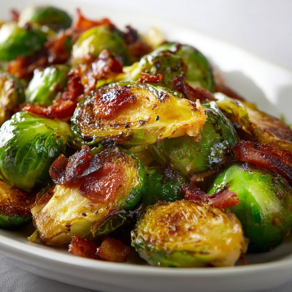 Delicious Brussels Sprouts with Hot Bacon Recipe | Easy & Flavorful Side Dish