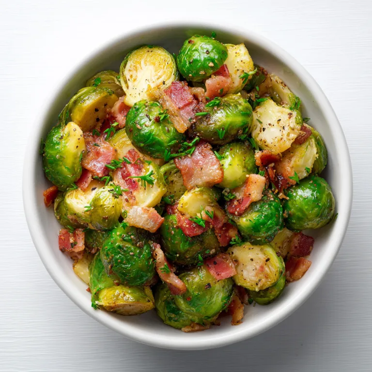Delicious Brussels Sprouts with Hot Bacon Recipe | Easy & Flavorful Side Dish