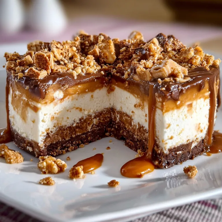 Decadent Caramel Toffee Crunch Cheesecake – Irresistible Dessert Recipe