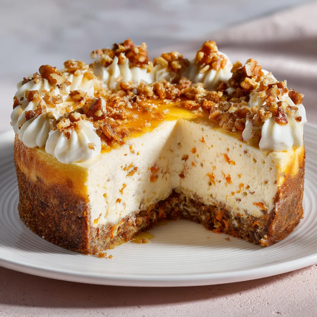 Decadent Carrot Cake Cheesecake Recipe | Moist & Creamy Dessert Delight