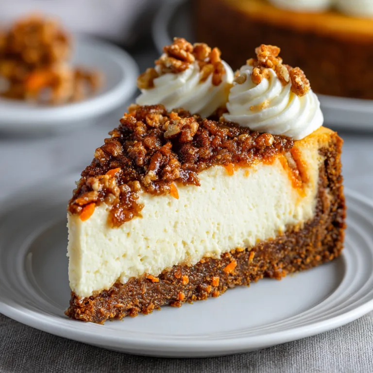 Decadent Carrot Cake Cheesecake Recipe | Moist & Creamy Dessert Delight