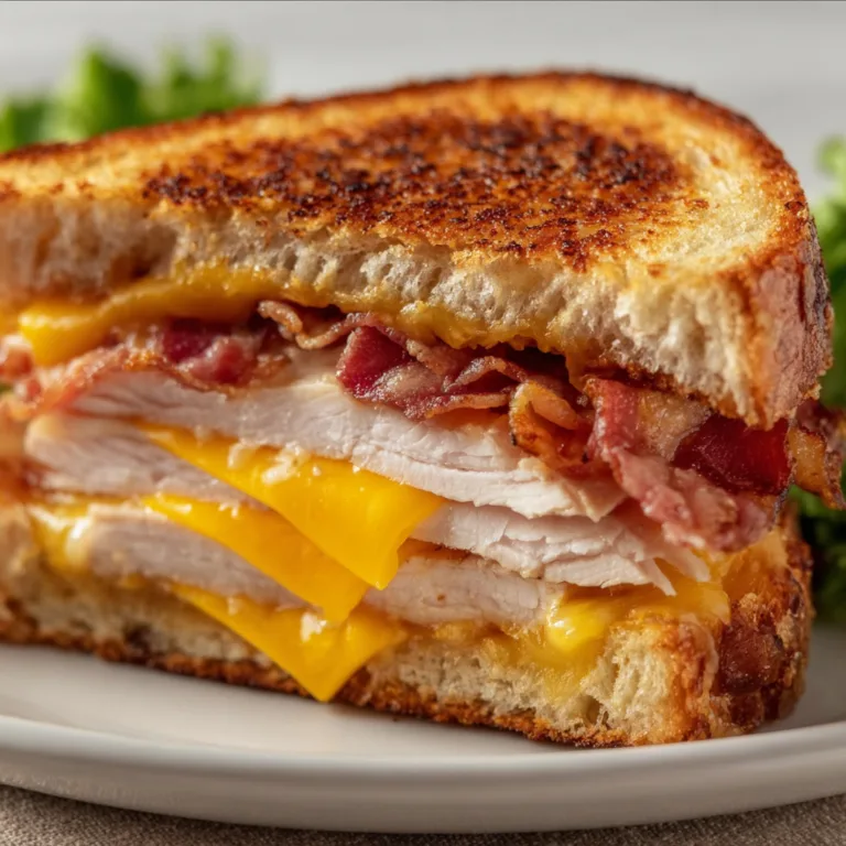 Cheddar and Bacon Turkey Melt Sandwich | Delicious & Easy Recipe