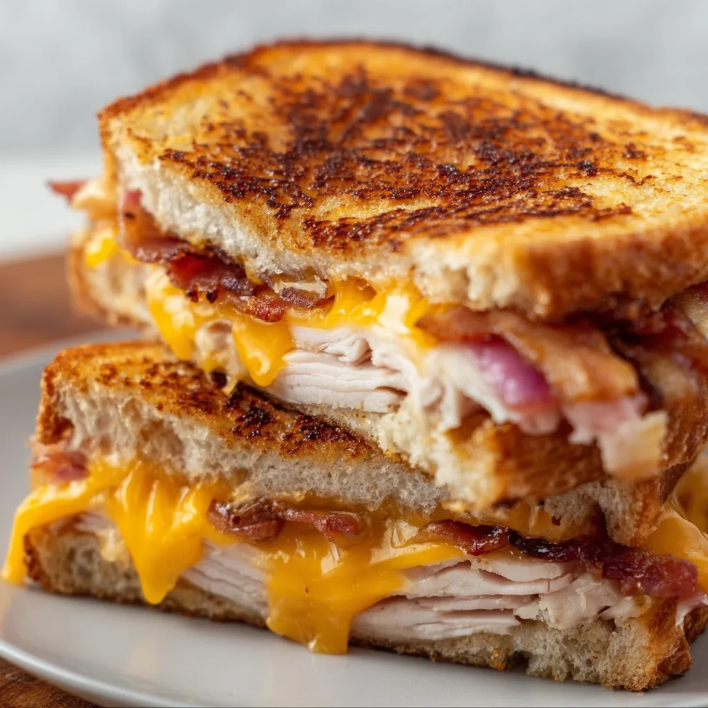 Cheddar and Bacon Turkey Melt Sandwich | Delicious & Easy Recipe