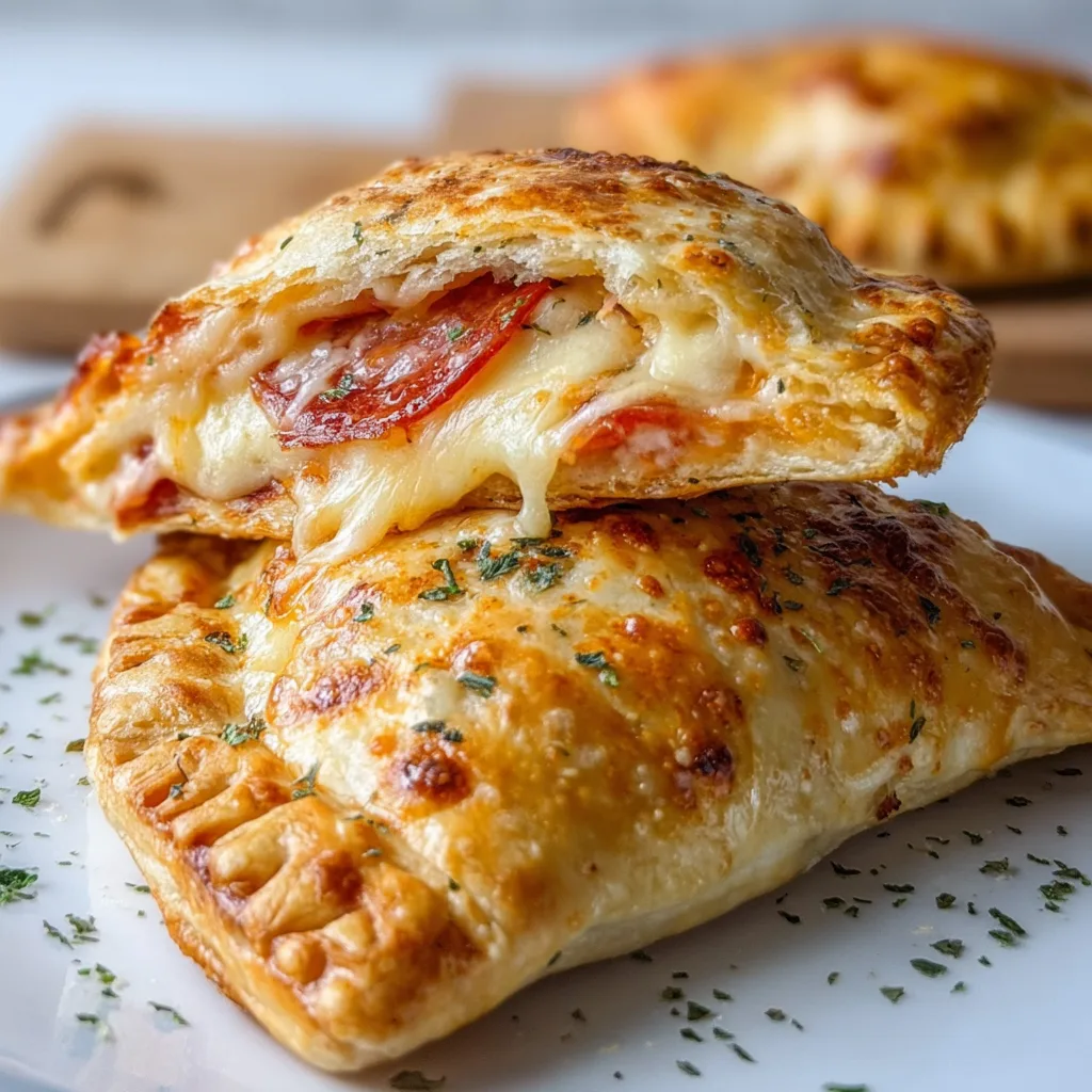 Delicious Cheesy Pizza Pockets Recipe | Easy Homemade Snack Ideas
