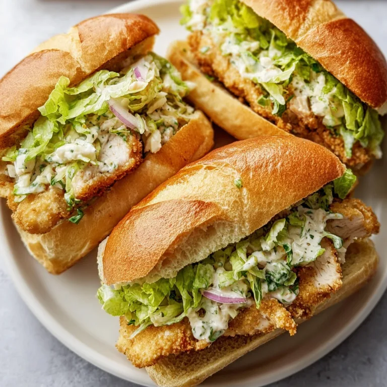 Delicious Chicken Caesar Sandwiches Recipe | Easy & Flavorful Meal Idea