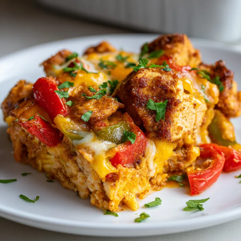 Chicken Fajita Casserole Recipe | Easy & Delicious Tex-Mex Dinner Idea
