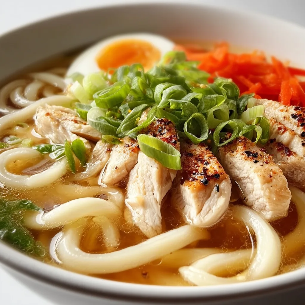 Delicious Chicken Udon Soup Recipe | Easy & Comforting Japanese Noodle Soup