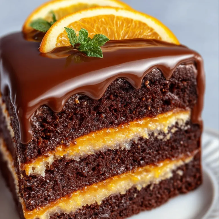 Decadent Chocolate Orange Layer Cake with Smooth Ganache Frosting | Recipe