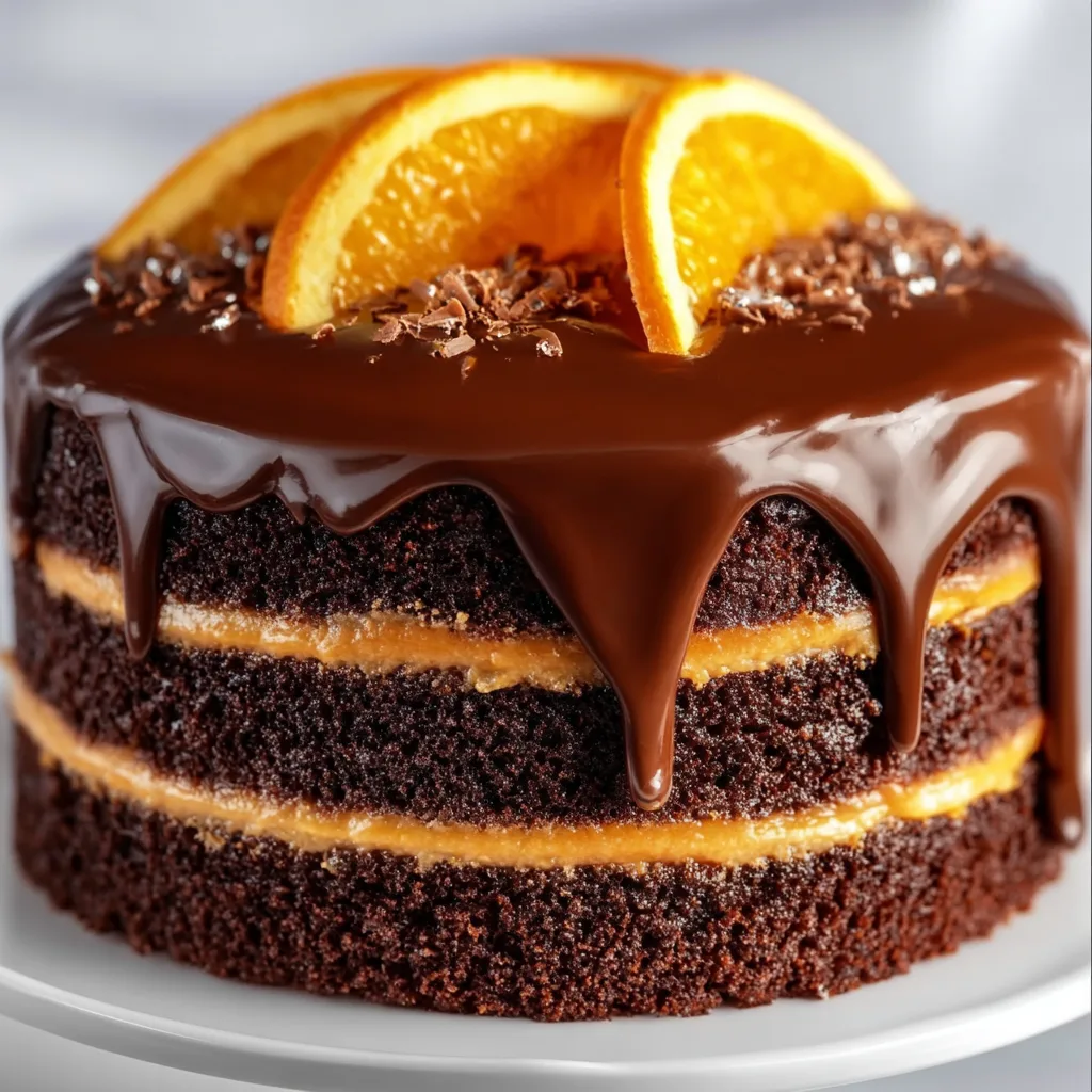 Decadent Chocolate Orange Layer Cake with Smooth Ganache Frosting | Recipe