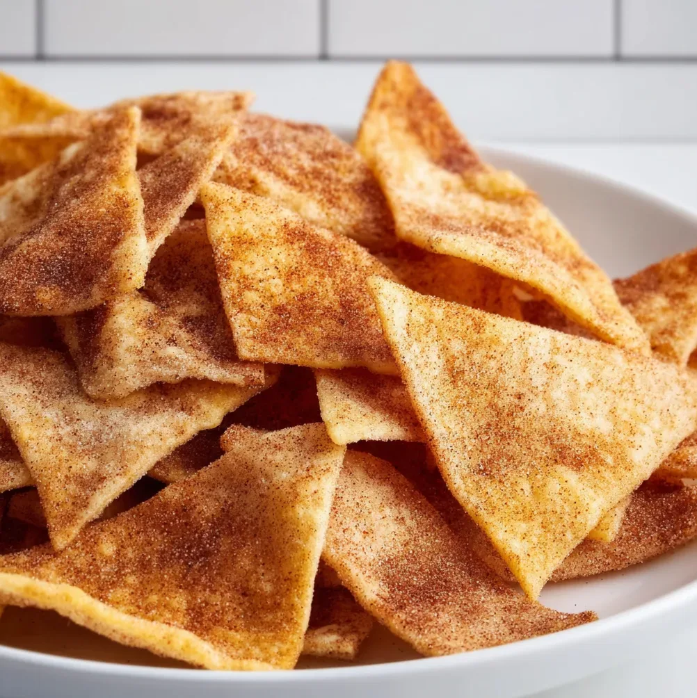 Crunchy Cinnamon Sugar Tortilla Chips | Sweet & Spicy Snack Recipe