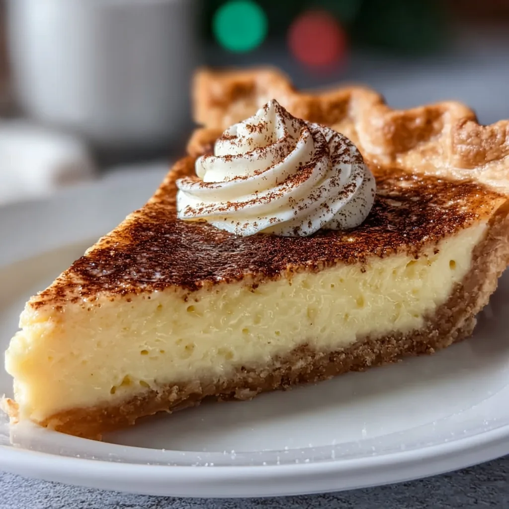 Delicious Cinnamon-Vanilla Custard Pie Recipe | Creamy & Easy Dessert