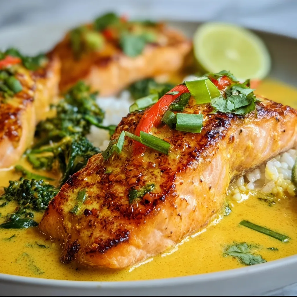 Delicious Coconut Curry Salmon Recipe | Easy & Flavorful Seafood Dish