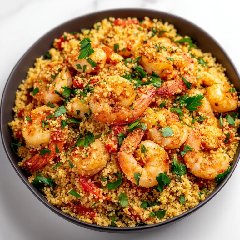 Easy Mediterranean Couscous with Shrimp Recipe | Quick & Delicious Meal