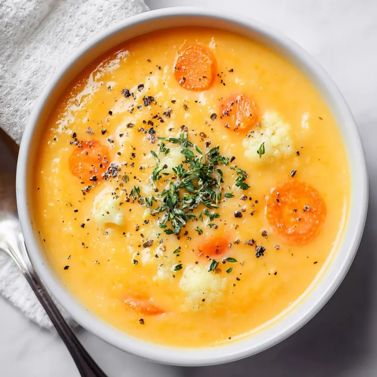Creamy Cauliflower Carrot Soup Recipe | Healthy & Delicious Soup Ideas