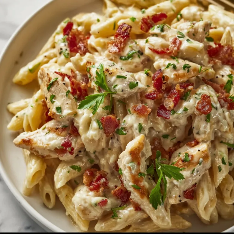 Creamy Chicken Bacon Ranch Pasta Recipe | Easy & Delicious Dinner Idea