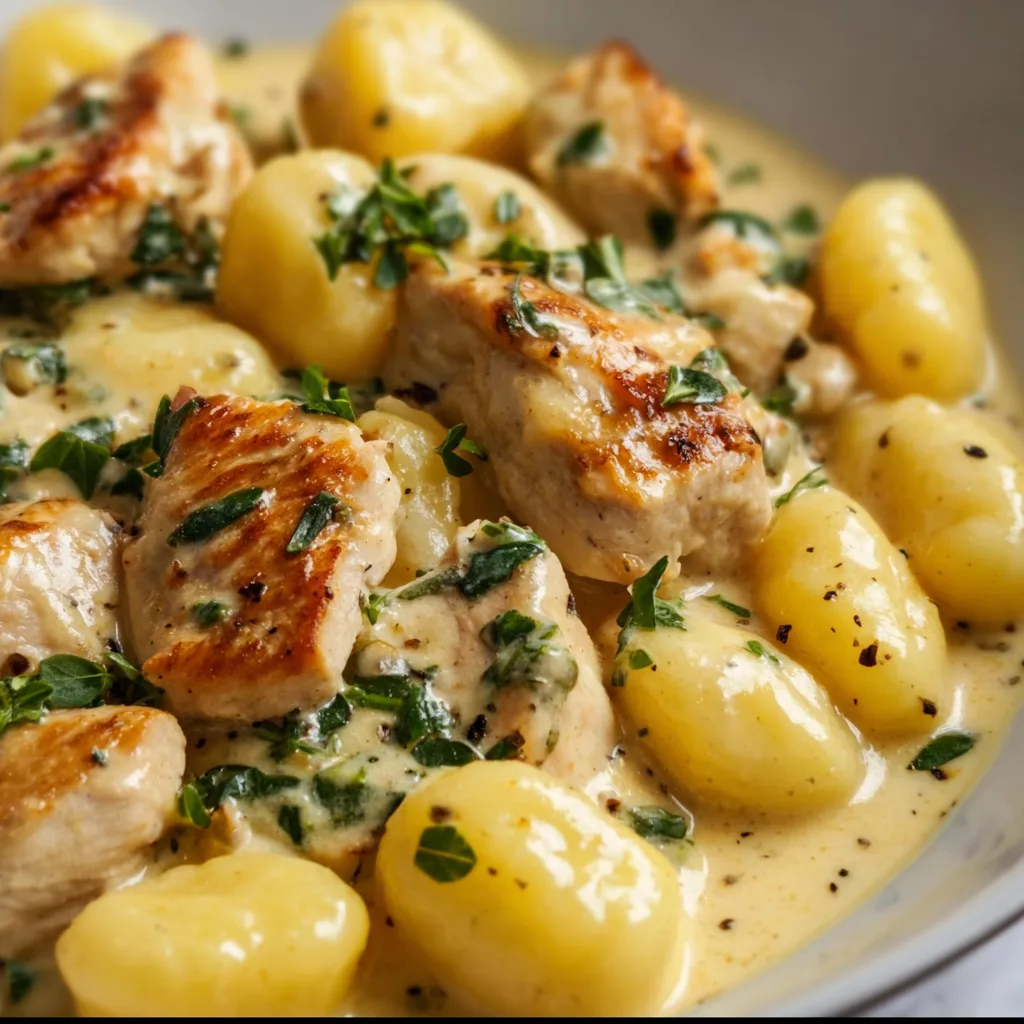 Creamy Lemon Chicken Gnocchi Recipe | Easy & Delicious Dinner Idea
