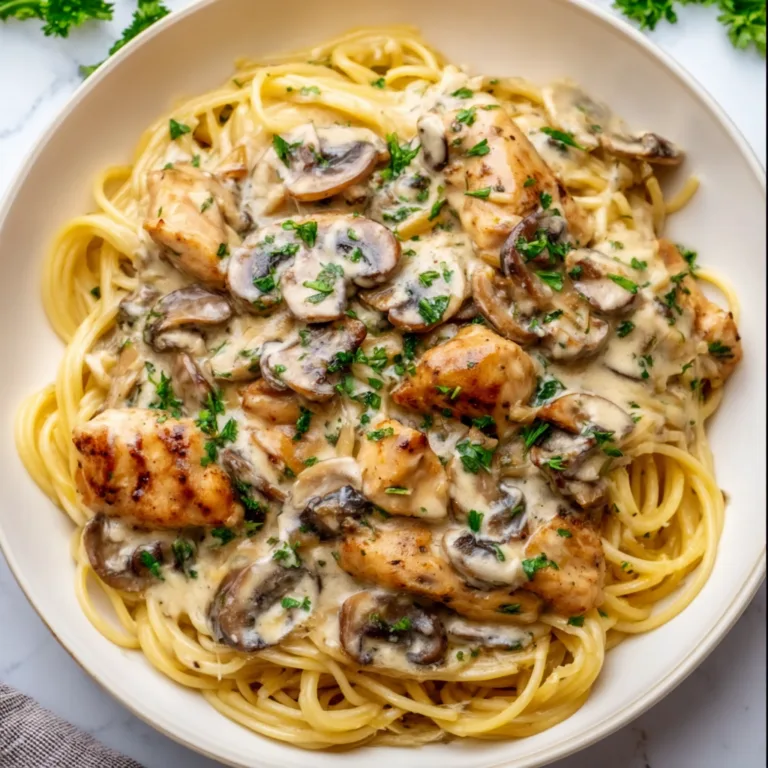 Creamy Mushroom Chicken Pasta Recipe | Easy & Delicious Dinner Idea
