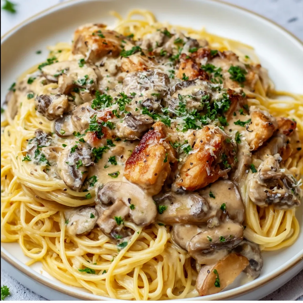 Creamy Mushroom Chicken Pasta Recipe | Easy & Delicious Dinner Idea