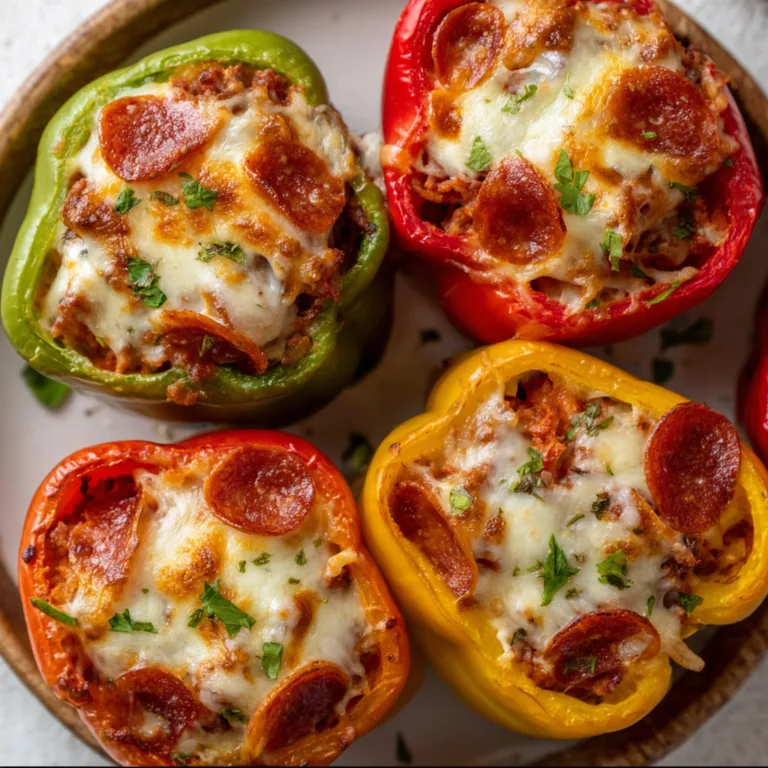 Creamy Pizza Stuffed Peppers Recipe | Easy & Delicious Stuffed Peppers