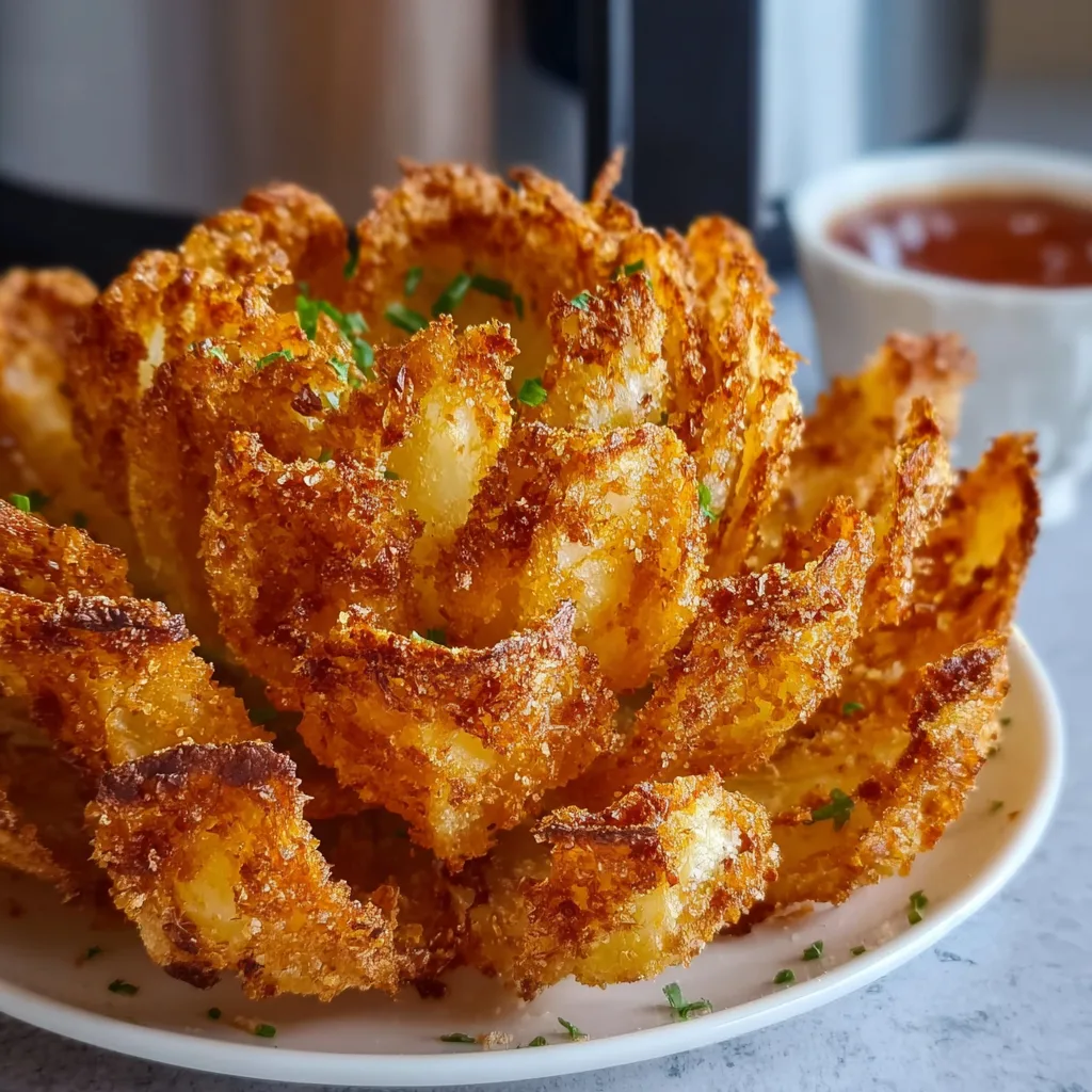 Crispy Air Fryer Blooming Onion Recipe | Easy & Delicious Appetizer