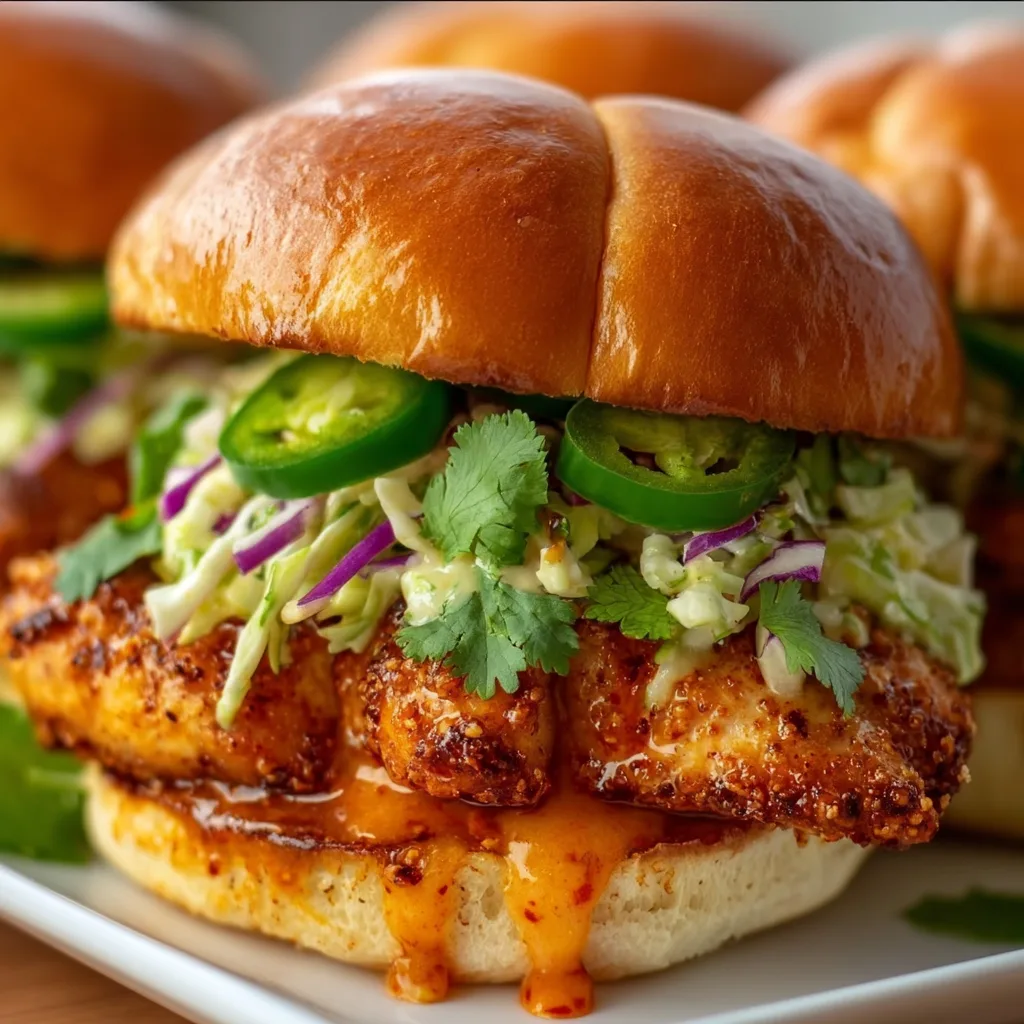 Crispy Cilantro Lime Chicken Sandwiches | Easy & Flavorful Recipe