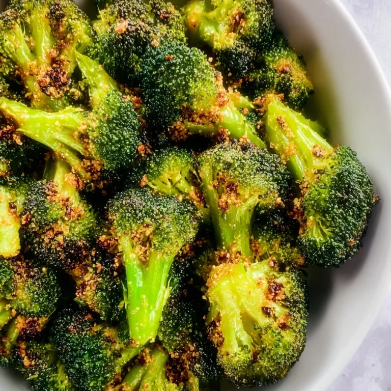 Crispy Garlic Air Fryer Broccoli | Quick & Easy Healthy Side Dish