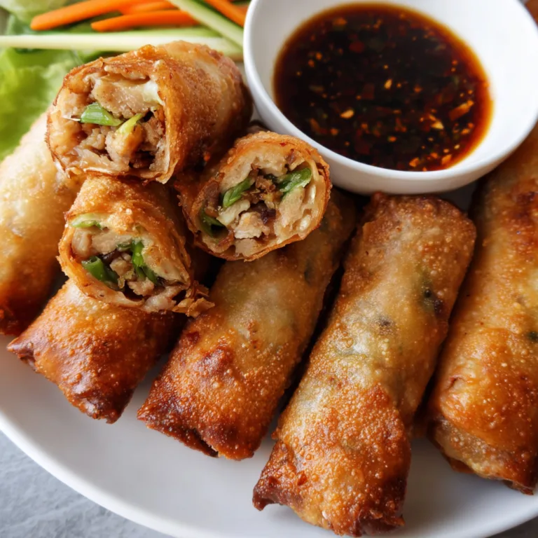 Crispy Homemade Chicken Spring Rolls Recipe | Easy & Delicious Appetizer