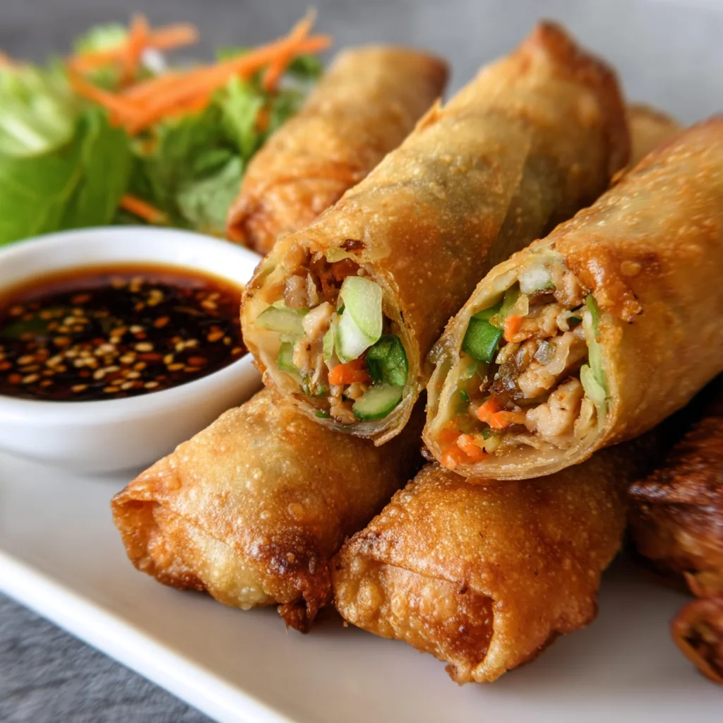 Crispy Homemade Chicken Spring Rolls Recipe | Easy & Delicious Appetizer