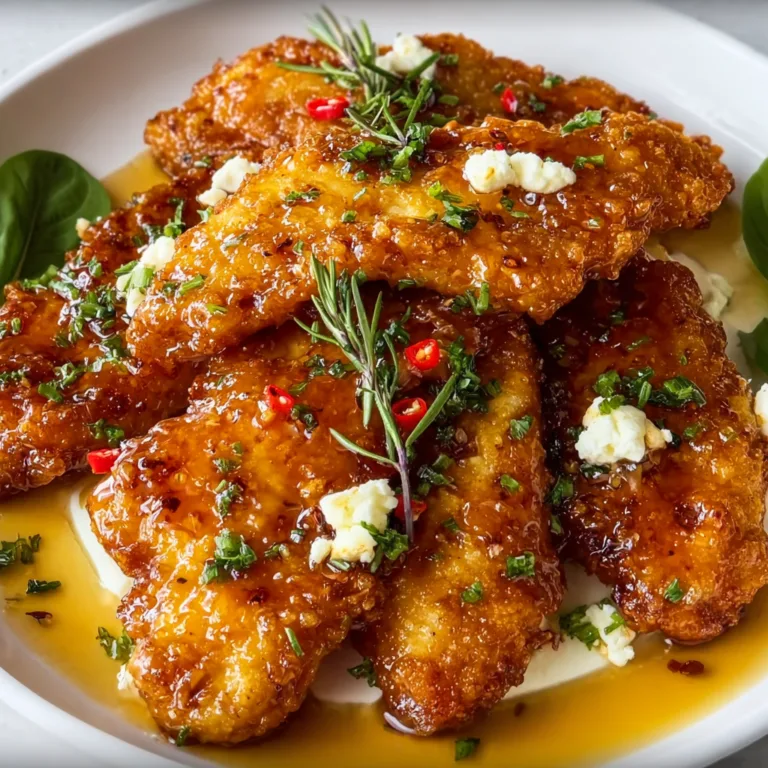 Crispy Hot Honey Feta Chicken Recipe – Sweet & Spicy Delight