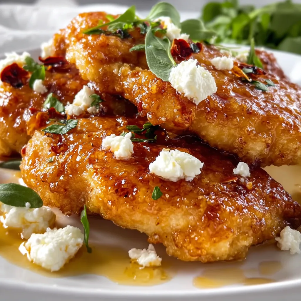 Crispy Hot Honey Feta Chicken Recipe – Sweet & Spicy Delight