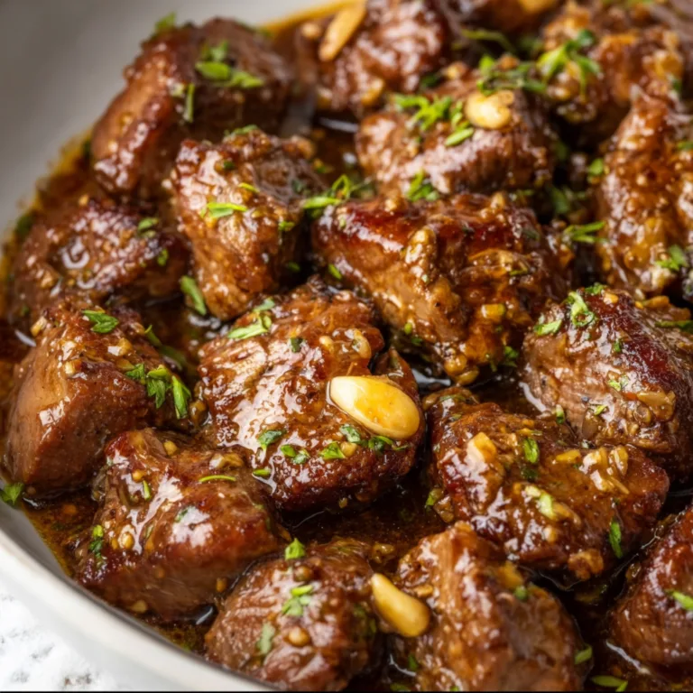 Tender Crockpot Steak Bites with Garlic – Easy Slow Cooker Recipe
