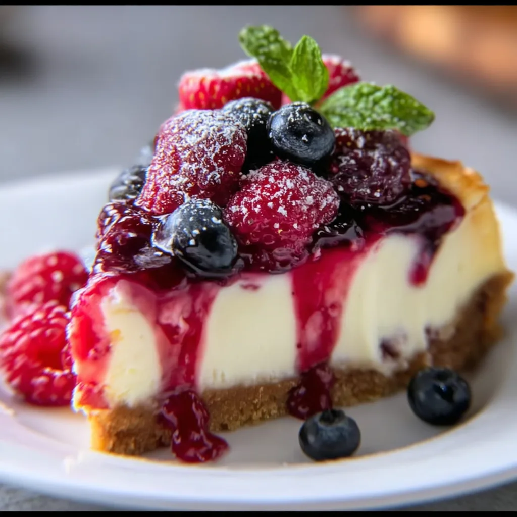 Delicious Vanilla Berry Cheesecake Recipe | Creamy & Fruity Dessert Delight