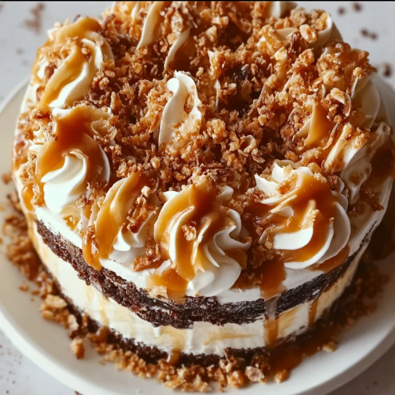 Easy Caramel Toffee Crunch Cake Recipe – Delicious & Simple Dessert