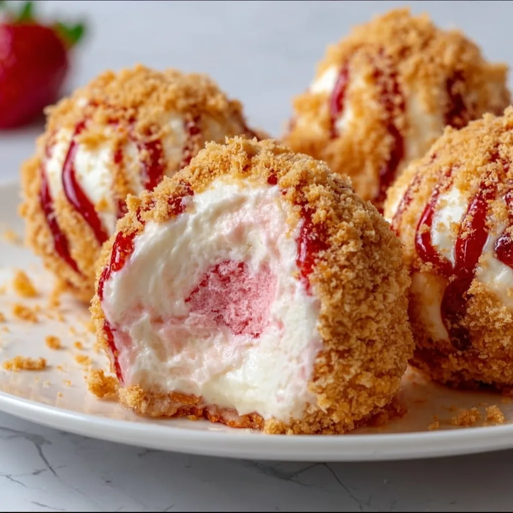 Easy Strawberry Cheesecake Crunch Balls Recipe | Quick & Delicious Dessert
