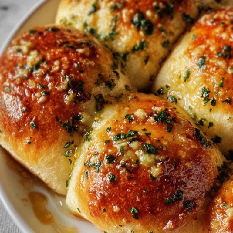 Fluffy Garlic Butter Bread Rolls | Soft & Delicious Homemade Recipe