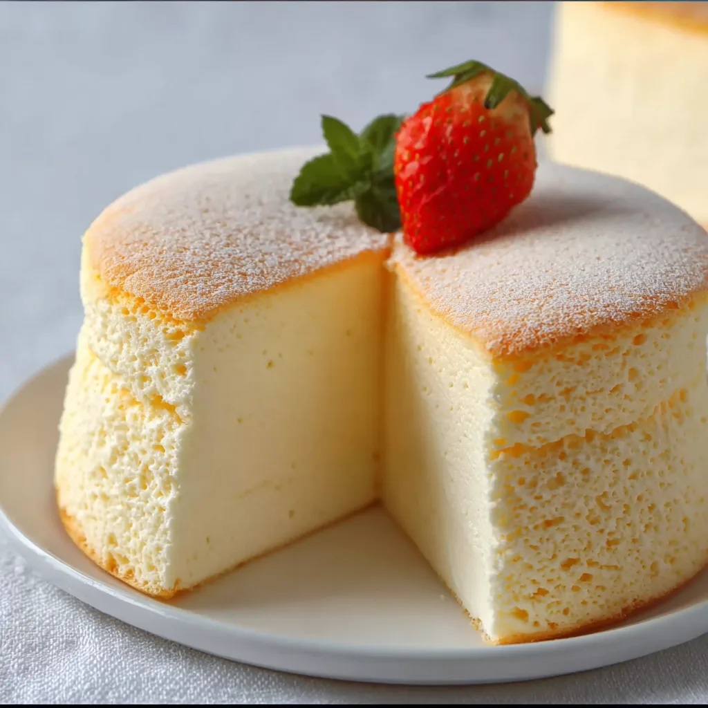 Fluffy Japanese Cotton Cheesecake Recipe | Light & Airy Japanese Dessert