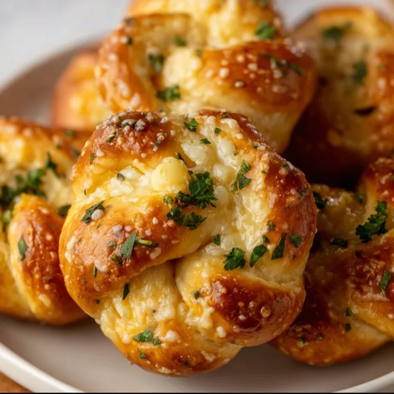 Delicious Garlic Butter Parmesan Knots Recipe – Easy Homemade Bread Rolls