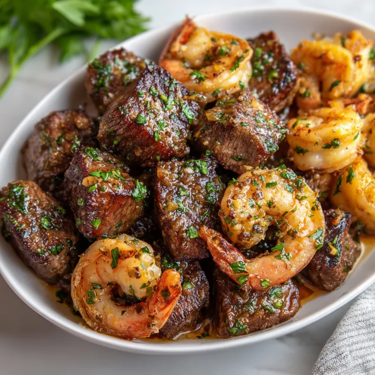 Garlic Butter Steak Bites and Shrimp Recipe – Easy, Delicious Surf & Turf Meal