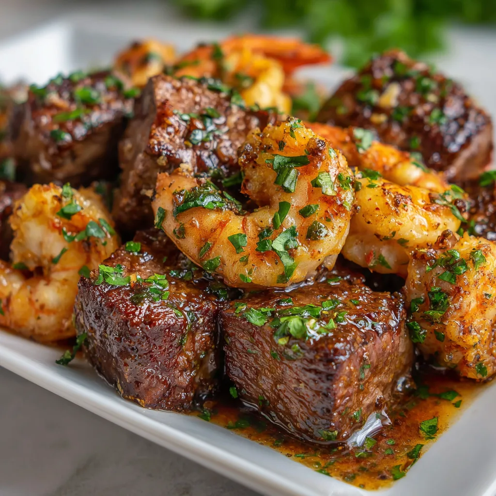 Garlic Butter Steak Bites and Shrimp Recipe – Easy, Delicious Surf & Turf Meal