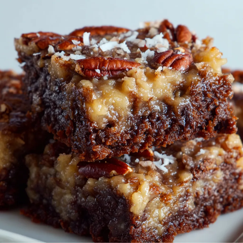 Delicious German Chocolate Pecan Brownies Recipe – Rich & Moist Treats